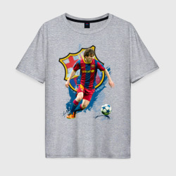 Мужская футболка хлопок Oversize Messi