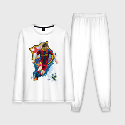 Мужская пижама с лонгсливом хлопок Messi