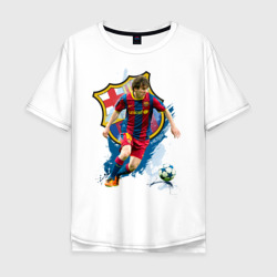 Мужская футболка хлопок Oversize Messi