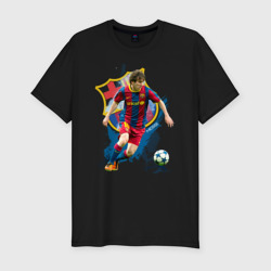 Мужская футболка хлопок Slim Messi