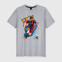 Мужская футболка хлопок Slim Messi