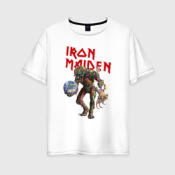 Женская футболка хлопок Oversize Iron Maiden