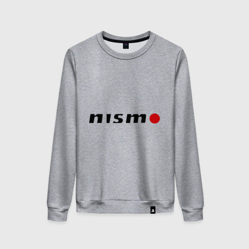 Женский свитшот хлопок Nissan nismo, цвет меланж