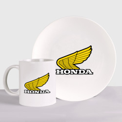 Набор: тарелка + кружка Honda