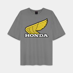 Женская футболка Oversize хлопок premium Honda