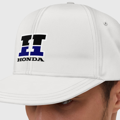 Кепка снепбек с прямым козырьком Honda, цвет белый