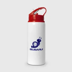Бутылка для воды с трубочкой Subaru