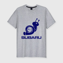 Мужская футболка хлопок Slim Subaru