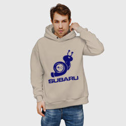 Мужское худи Oversize хлопок Subaru - фото 2