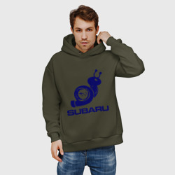 Мужское худи Oversize хлопок Subaru - фото 2