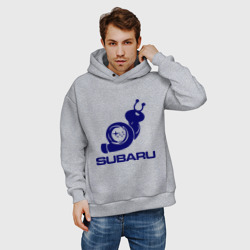 Мужское худи Oversize хлопок Subaru - фото 2