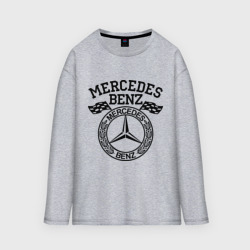 Мужской лонгслив oversize хлопок Mercedes Benz