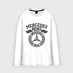 Женский лонгслив oversize хлопок Mercedes Benz