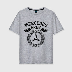 Женская футболка хлопок Oversize Mercedes Benz