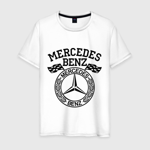 Мужская футболка хлопок Mercedes Benz