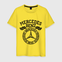 Мужская футболка хлопок Mercedes Benz