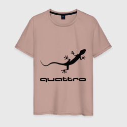 Мужская футболка хлопок Audi quattro