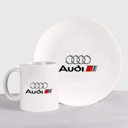 Набор: тарелка + кружка Audi
