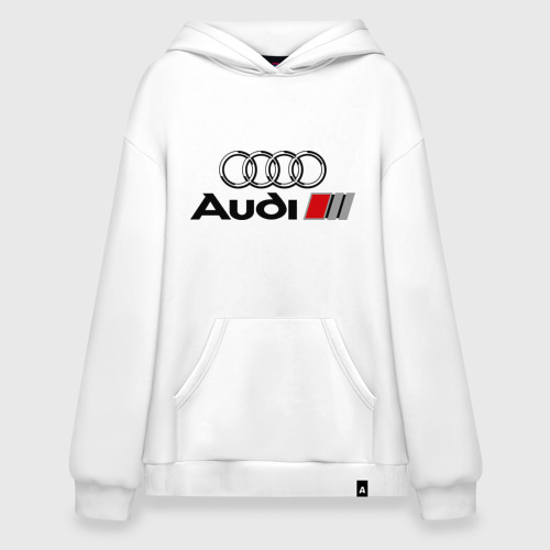 Худи SuperOversize хлопок Audi, цвет белый