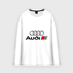 Мужской лонгслив oversize хлопок Audi