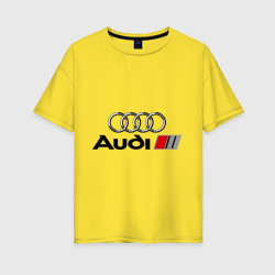 Женская футболка хлопок Oversize Audi