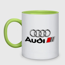 Кружка двухцветная Audi