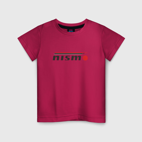 Детская футболка хлопок Nismo, цвет маджента