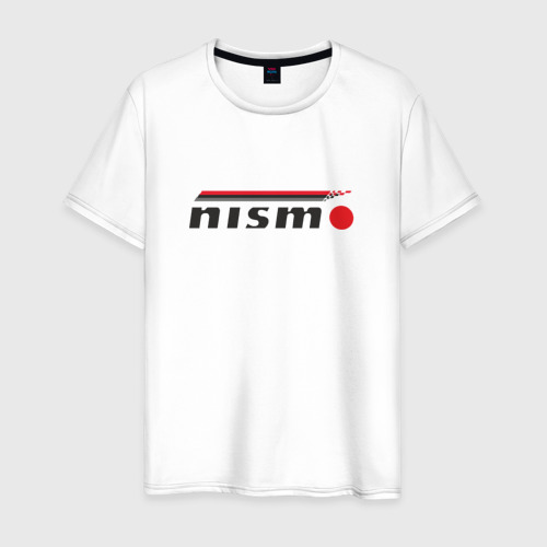 Мужская футболка хлопок Nismo, цвет белый