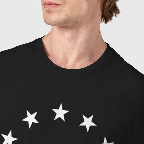 Мужская футболка хлопок Анклав, цвет черный - фото 6