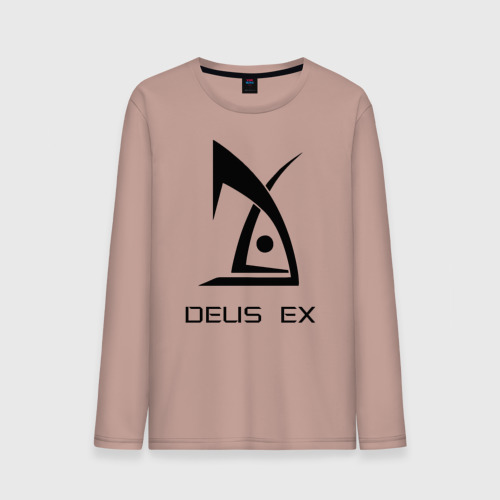 Мужской лонгслив хлопок Deus Ex, цвет пыльно-розовый