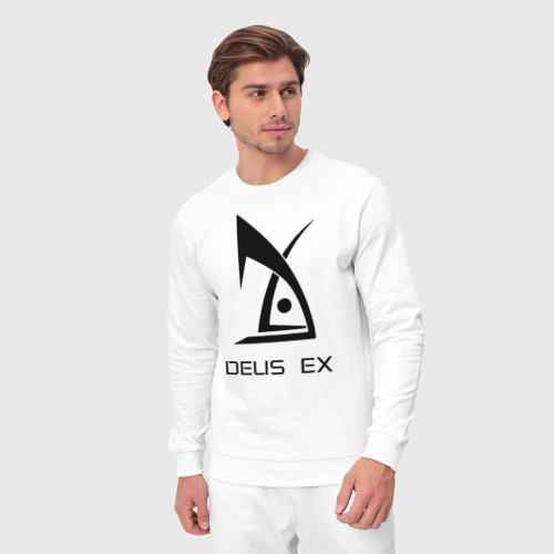 Мужской костюм хлопок Deus Ex, цвет белый - фото 5