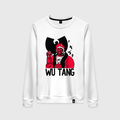 Женский свитшот хлопок Wu tang clan, цвет белый