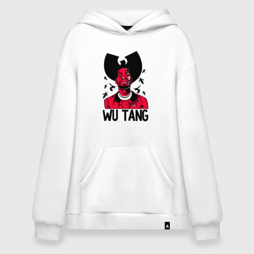 Худи SuperOversize хлопок Wu tang clan, цвет белый