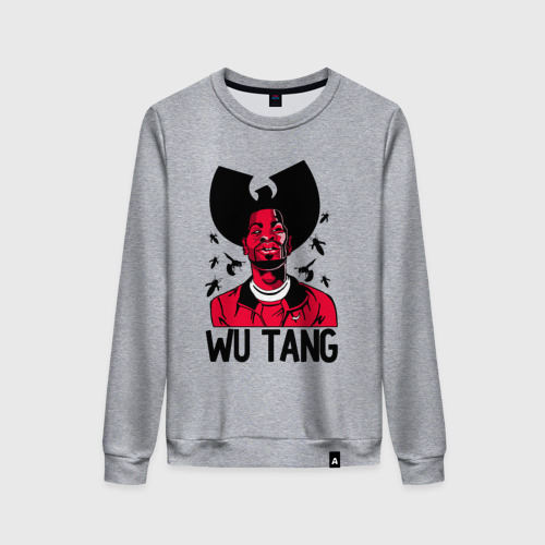 Женский свитшот хлопок Wu tang clan, цвет меланж