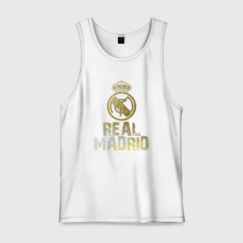 Мужская майка хлопок Real Madrid, цвет белый