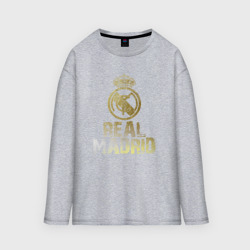 Мужской лонгслив oversize хлопок Real Madrid