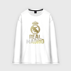 Мужской лонгслив oversize хлопок Real Madrid