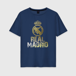 Женская футболка хлопок Oversize Real Madrid