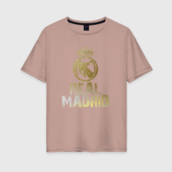 Женская футболка хлопок Oversize Real Madrid