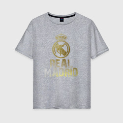 Женская футболка хлопок Oversize Real Madrid