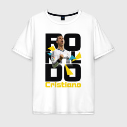 Мужская футболка хлопок Oversize Ronaldo