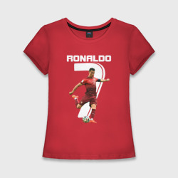 Женская футболка хлопок Slim Ronaldo