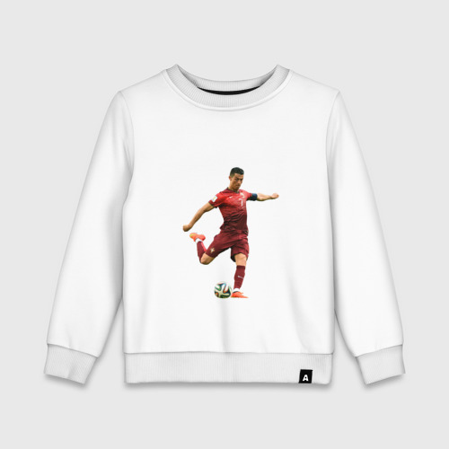 Детский свитшот хлопок Ronaldo, цвет белый