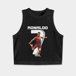 Женская укороченная майка-топ хлопок Ronaldo