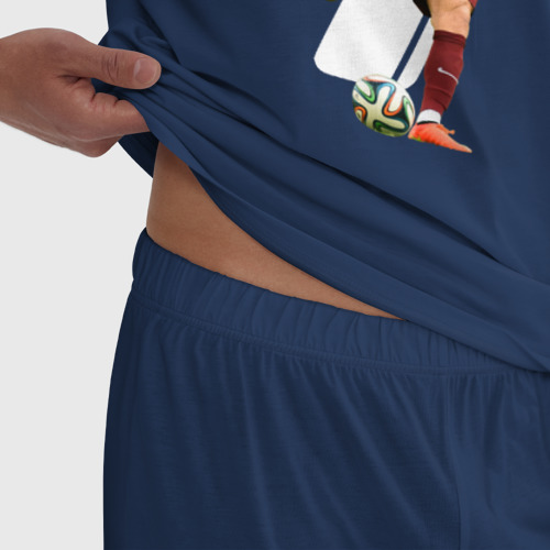 Мужская пижама хлопок Ronaldo, цвет темно-синий - фото 6