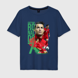 Мужская футболка хлопок Oversize Ronaldo