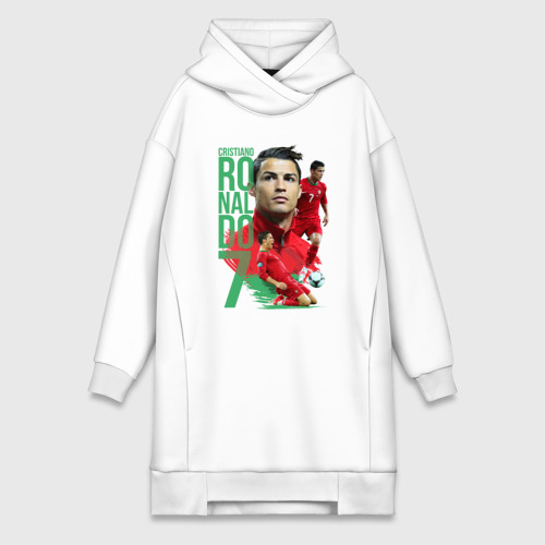 Платье-худи хлопок Ronaldo, цвет белый