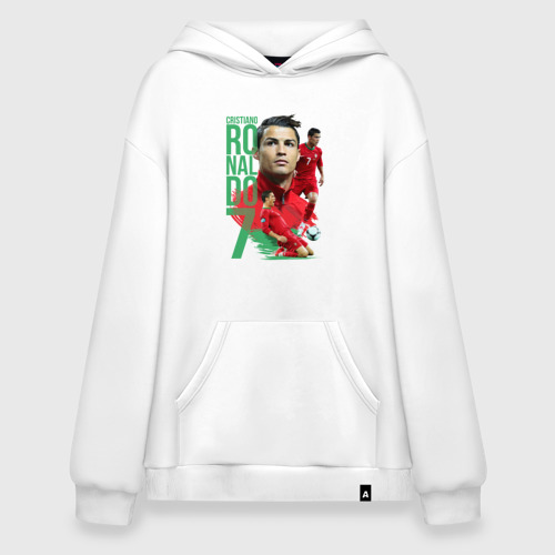 Худи SuperOversize хлопок Ronaldo, цвет белый