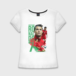 Женская футболка хлопок Slim Ronaldo