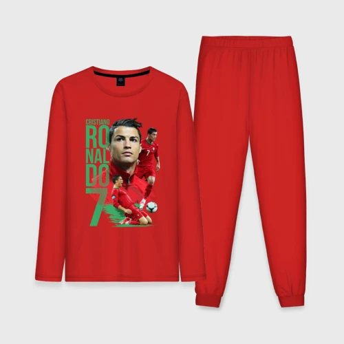 Мужская пижама с лонгсливом хлопок Ronaldo